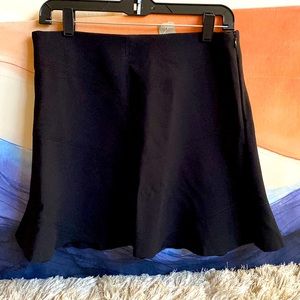 Loft Black ruffled Skirt
